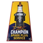 Vintage Spark Plugs Sign - Automotive Garage Shop Mechanic Gas Pump Plate Sign