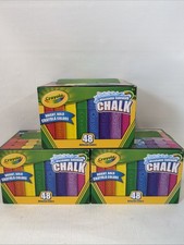 Crayola Washable Sidewalk Chalk Set of 3 Boxes - 48 Different Colors New Sealed