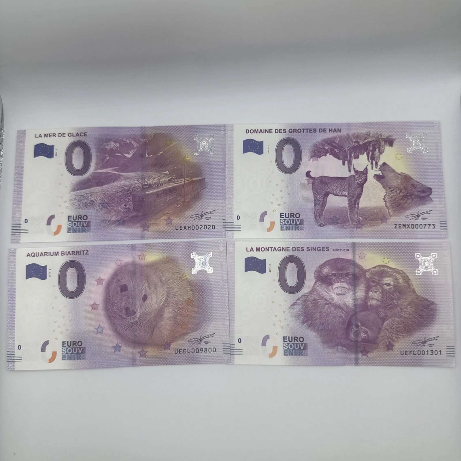 Billet Zéro 0 € Euro Touristique / Souvenir 2017