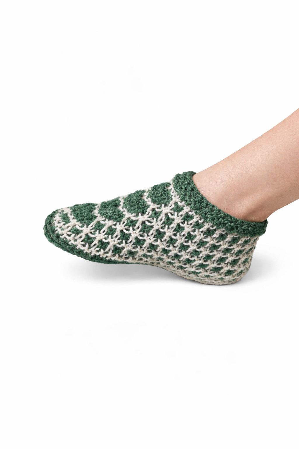 Hand Knit Wool Slipper Socks Handmade Cozy Warm House Shoes Winter pack of 2