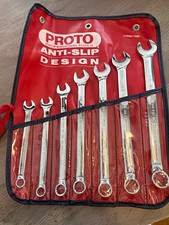 Proto J1200h-t500 Sae 7pc Combination Wrench Set 38-34 Non-ratcheting Proto J1200h-t500 Sae 7pc Combination Wrench Set 38-34 Non-ratcheting