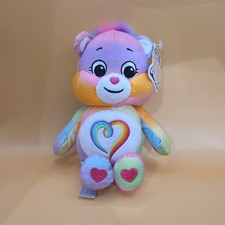 NWT Care Bears Togetherness Bear Rainbow Heart 10" Plush Stuffed Animal 2021 NEW