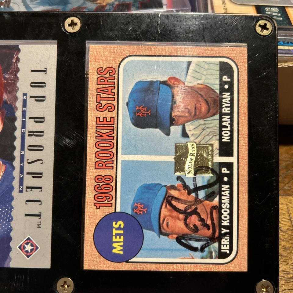 1995-1998 Topps/cubierta superior - #177 y #15 Nolan Ryan y Reid Ryan Lote Reid automático Foto 4 de 4