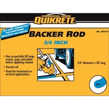 Quikrete 3/4 In. x 20 Ft. Gray Backer Rod 691742 Quikrete 691742 039645691755
