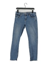 Jigsaw Women's Jeans W 30 in; L 28 in Blue Cotton with Elastane Mom