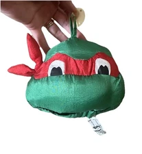 Teenage Mutant Turtles Face Head Stuffed Vintage 1994 Play By Play Rafael