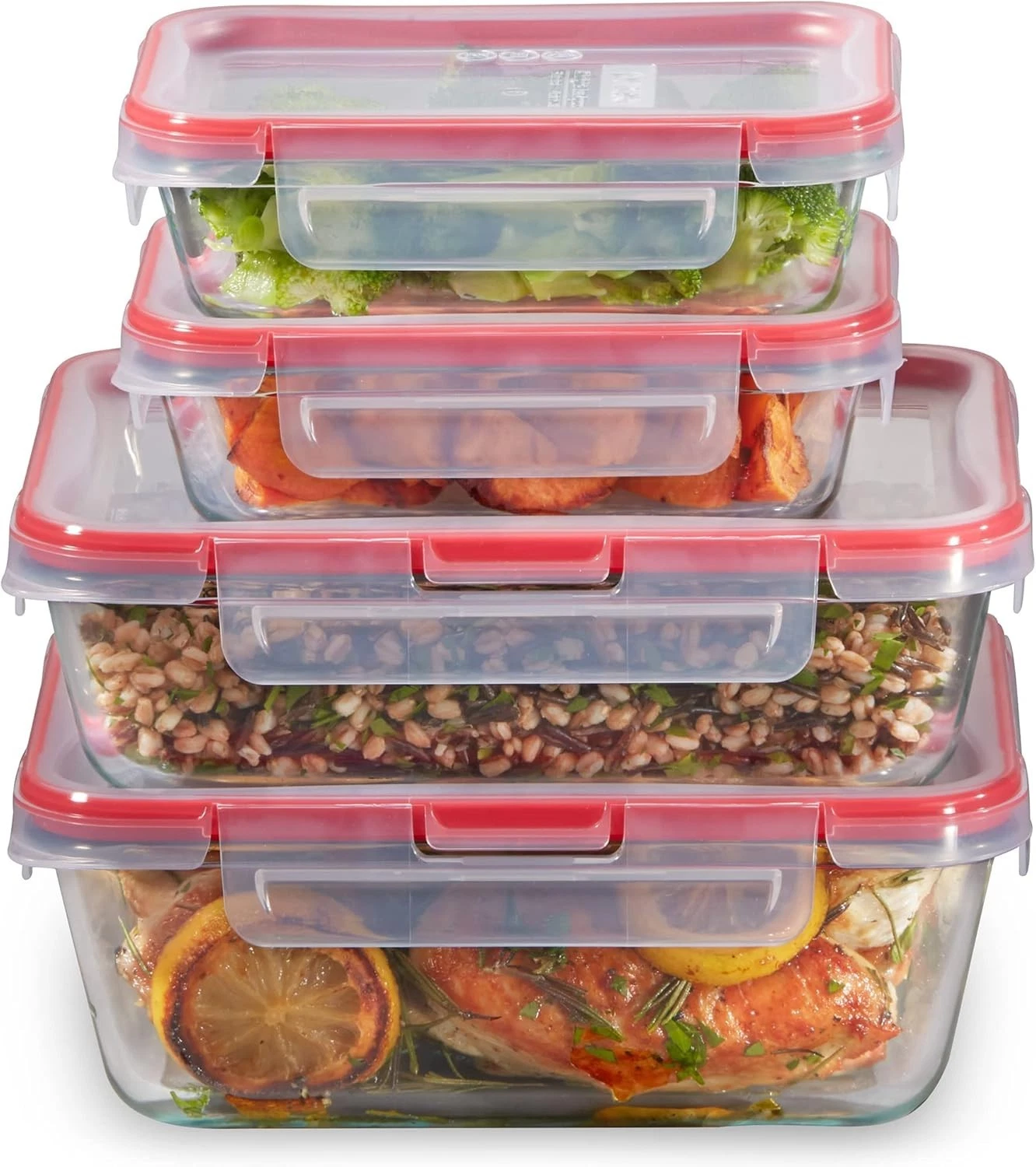 Pyrex Freshlock (4-Pack) Mixed Sized Glass Food Storage Containers Set, Airtight
Opens in a new wind