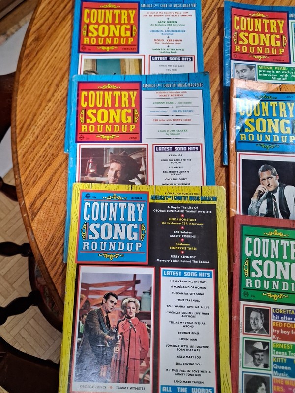 Lot of 12 Country Song Roundup Magazines - Western Music - 
