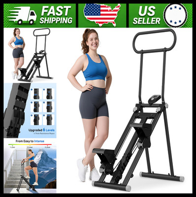 ErgoLife Stair Stepper for Home Gym Adjustable Resistance Foldable Cardio