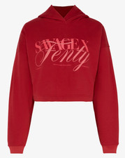 Savage X Fenty Women's Weekender Fleece Cropped Hoodie Sweatshirt Size XL NWT