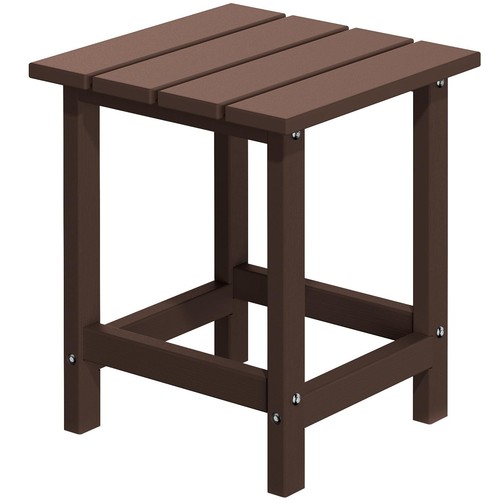 Adirondack Outdoor Side Table, 14.7" Patio Side Table Weather Resistant, HDPE...