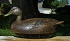 RARE HIGH-HEAD BLACK DUCK ~AMAZING 100% ORIG c1938 BEN SCHMIDT RIGGED WOOD DECOY — photo 8