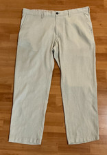 Marks & Spencer Linen Pants Men’s 40x28 Beige Stone Linen Blend Trousers