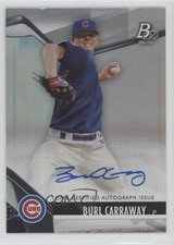 2021 Bowman Platinum Top Prospects Auto Burl Carraway #TOP-3 Auto 8d4