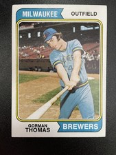 Gorman Thomas 1974 Topps #288 Rookie Milwaukee Brewers