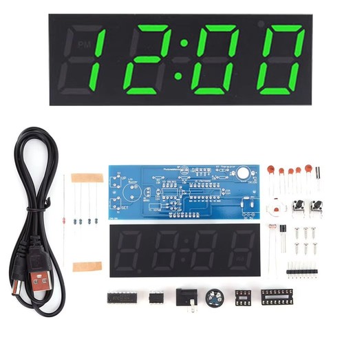 Praxis lernen DIY Digitaluhr Kit Bunt Elektronische Modul teile - Picture 16 of 19