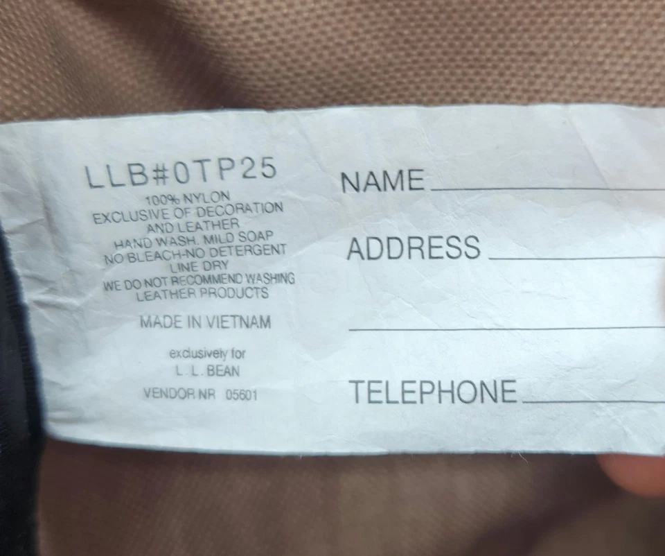 De colección LL Bean Sportsman Maletín Cartera Marrón Bolso Mensajero Correa para el Hombro Foto 4 de 4