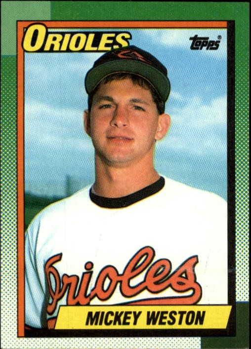 1990 Topps #377 Mickey Weston RC - BB