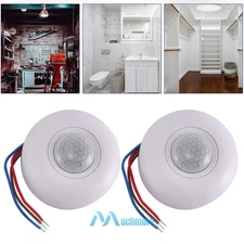 2Pcs 360° Infrared PIR Motion Induction Sensor LED Ceiling Light Switch 85V-265V