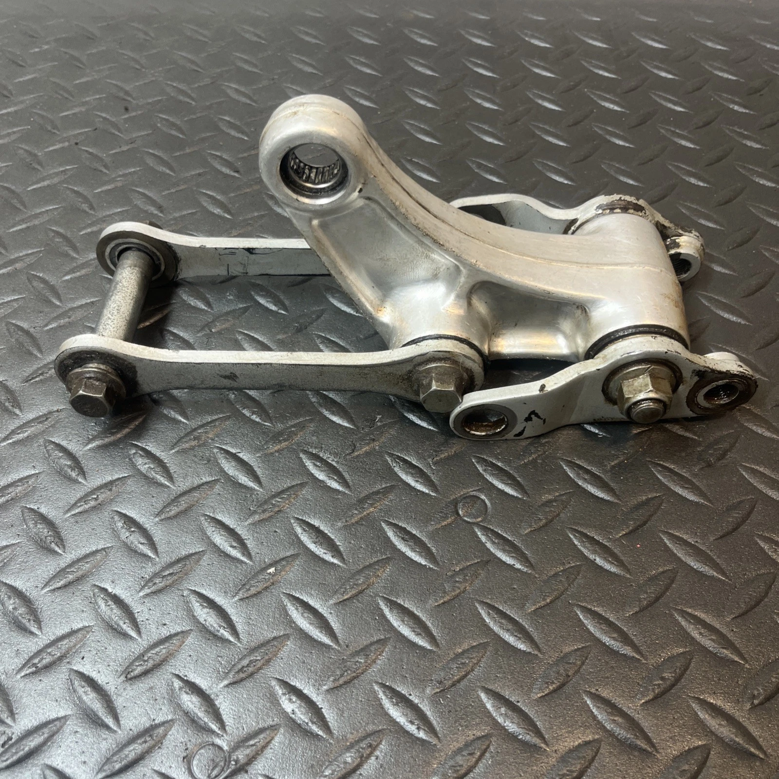 1989 Kawasaki KDX200 Rear Shock Linkage Plates Mounts Dog Links Bones