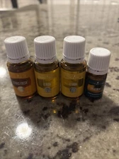 Lot Of 4 - Young Living Lemon, Citrus Fresh, Spearmint Essential Oil