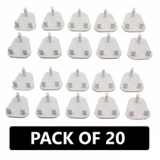 20 Safety UK  Plug Cover G Socket | Baby & Child Main Protector Cover Heavy Duty
