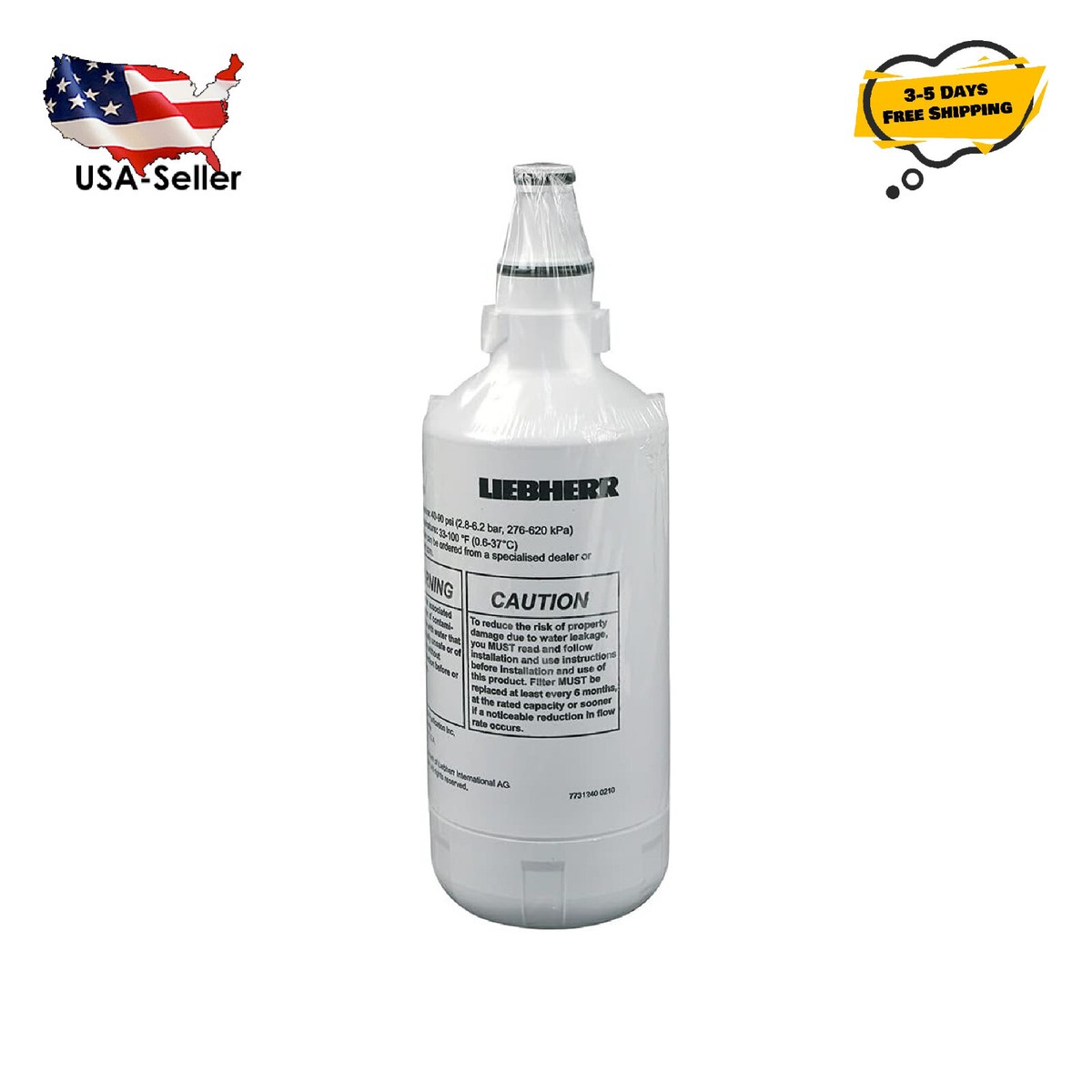 Liebherr Refrigerator Water Filter Replacement 2-Pack - Compatible With 7440000, 744000200 Models