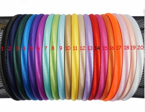 HAARREIF Satin 10mm schmaler Satin-Haarreif 34 verschiedene Farben zur Wahl - Bild 25 von 31