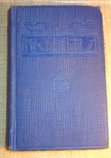 VTG RARE BLUE COVER ALICE IN WONDERLAND THROUGH THE LOOKING GLASS HARDBACK BOOK