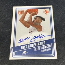 2021-22 Onyx Vintage - Autographs #VAAF Allen Flanigan Auto Rc