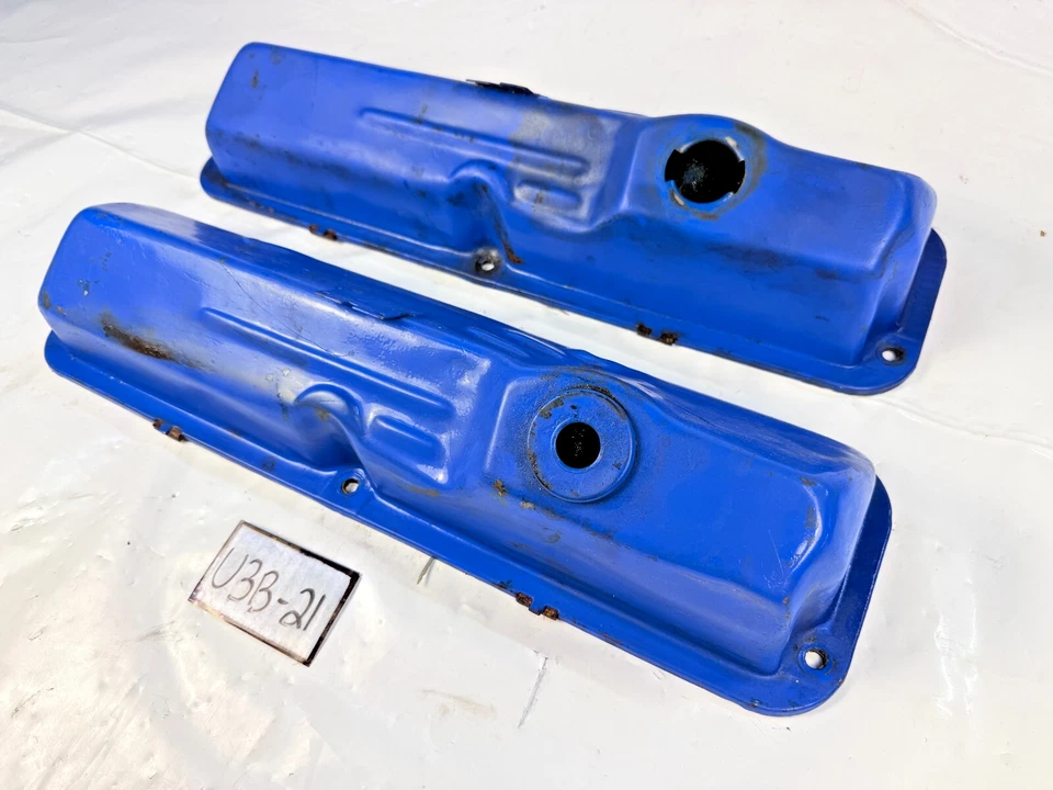 OEM 1965 1966 1967 FORD MUSTANG GALAXIE FAIRLANE 352 390 428 VALVE COVERS U3B-21 - Imagem 2 de 4