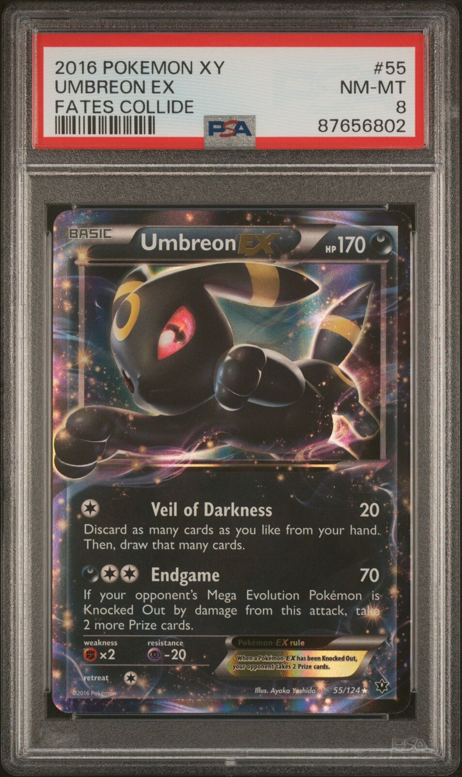 PSA 8 - 2016 Pokemon Xy Fates Collide 55 Umbreon Ex