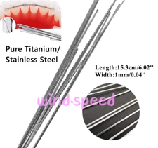 Dental Orthodontic Bracket Lingual Retainer Wire Flat Stainless Steel Titanium