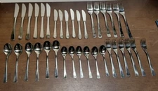 Vtg Lot Of 36 Pc romargan  Stainless Steel Flatware Silverware