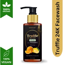 Unisaif Truffle Vitamin C Gel Face Wash 100ml – Organic Cleanser for Men & Women