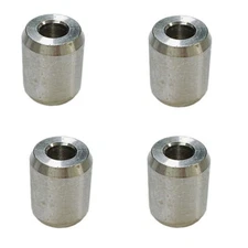 1/8" Stainless Steel Wire Rope Stop Loop Sleeve Round Crimps for Wire Rope 4 PC