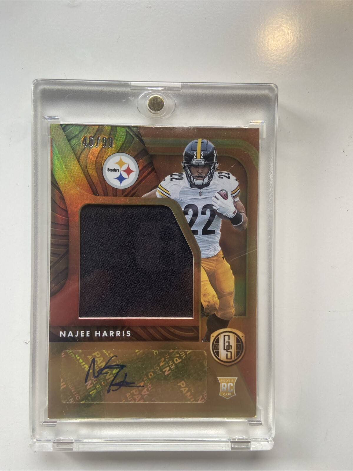 Najee Harris Panini Gold Standard Rookie Jersey Autographs Jumbo #RJJNH Base