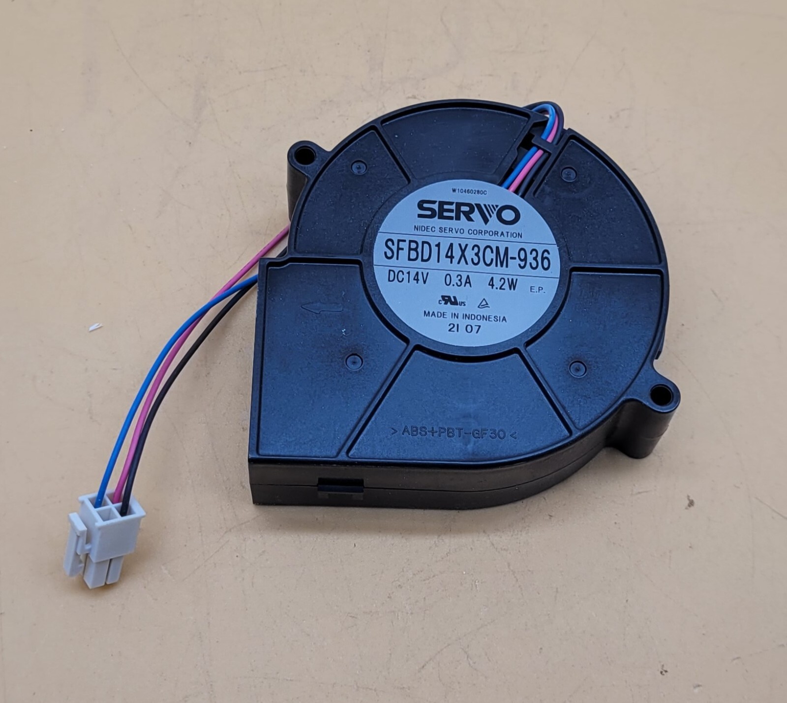 Whirlpool Genuine Refrigerator Fan Motor Replacement Part W10460280C