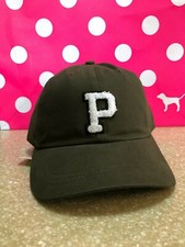 Victoria's Secret PINK Embroidered Army Green BASEBALL CAP BRAND NEW NWT