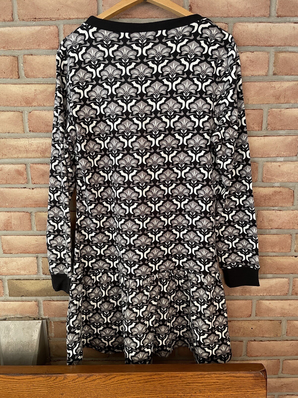 Sacred Threads Black, Gray Round Neck Multi-Patte… - image 2