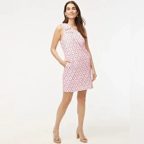 J. Crew Factory | Eyelet one-shoulder mini dress Various plus sizes available