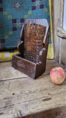 A Super Small Primitive Hanging Shelf Niche Spill Holder Folk Art - Picture 6 of 6