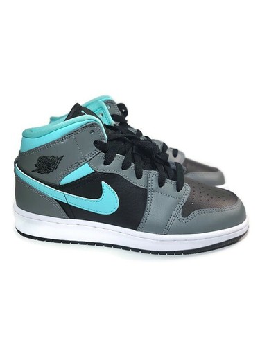 gray and teal jordans