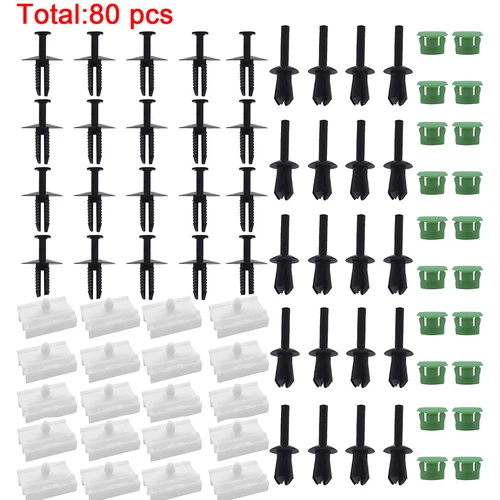 80 pezzi clip di fissaggio minigonne laterali rivetto per BMW E36 E46 E90 51711932996 - Foto 2 di 12