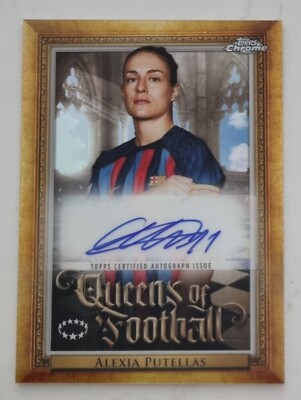 2023 Topps Chrome Alexia Putellas Queens Of Football Auto Signed Soccer Card BFC