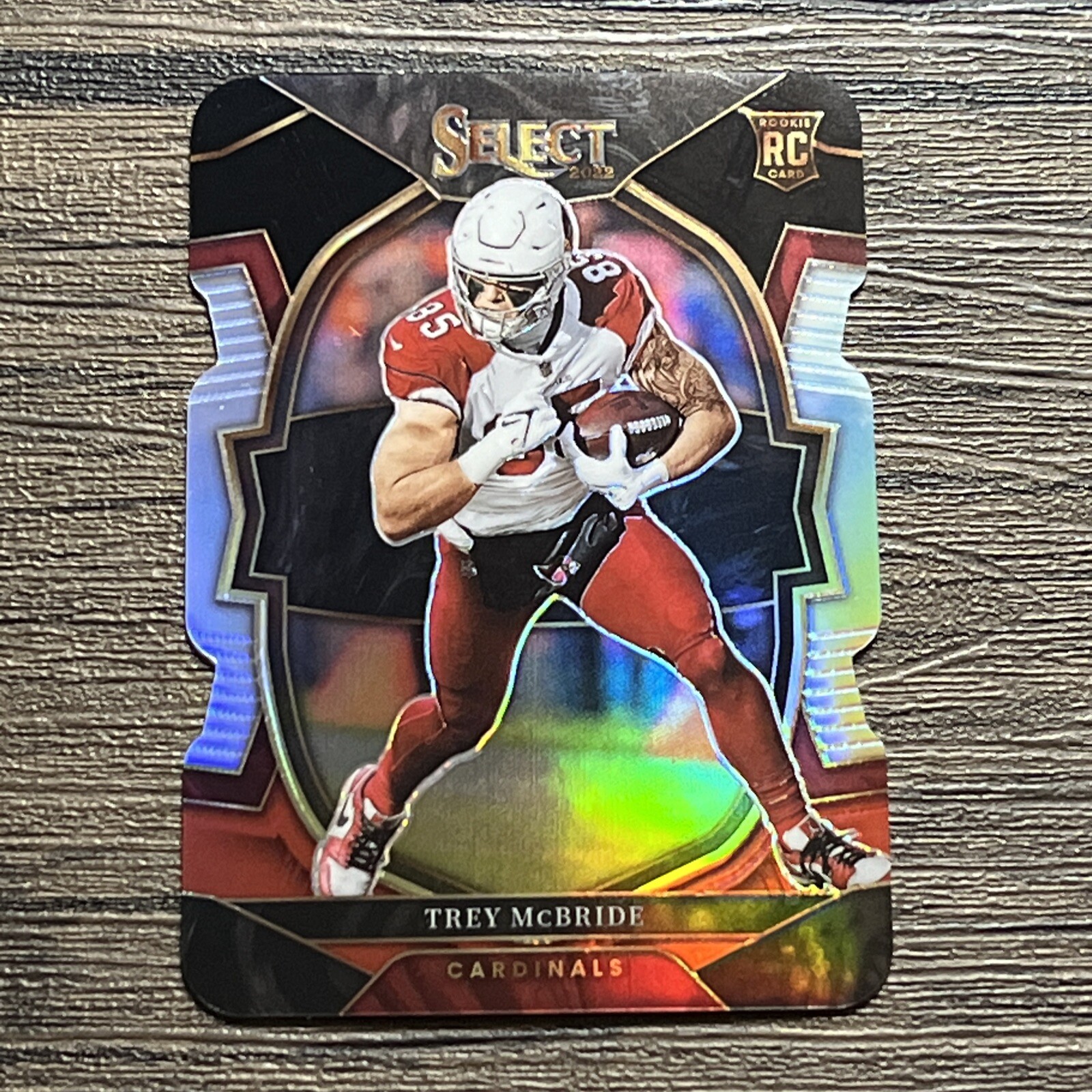 2022 Trey McBride Select Rookie Red & Black Die Cut Concourse Cardinals RC