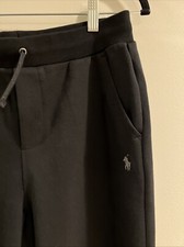 Polo Ralph Lauren Boys Black Sweatpants Black Winter Fall Sz L Large 14-16 NWOT