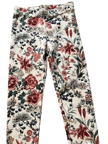 NWOT Janie and Jack Girl's Floral Ponte Pants Size 7 Pull On Style Stretch - Picture 4 of 6