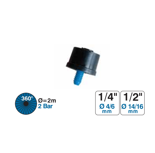 UNIFLEX 830362 MICROIRRIGATORE NEBULIZZATO  PZ.5