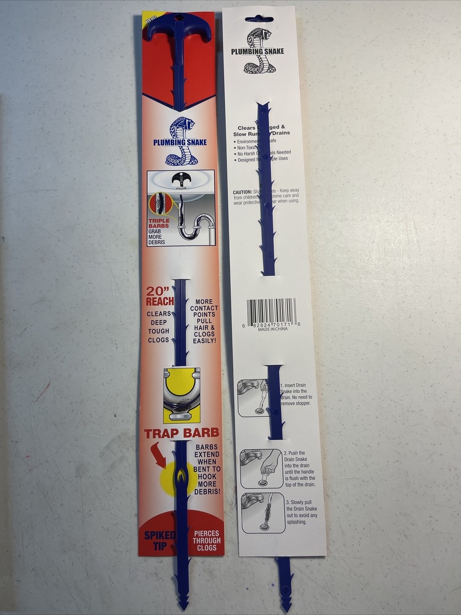 Roto-Rooter 20” Drain Snake Shower Sink Clog Remover Hair Tool